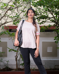 Rosette Ruched Top